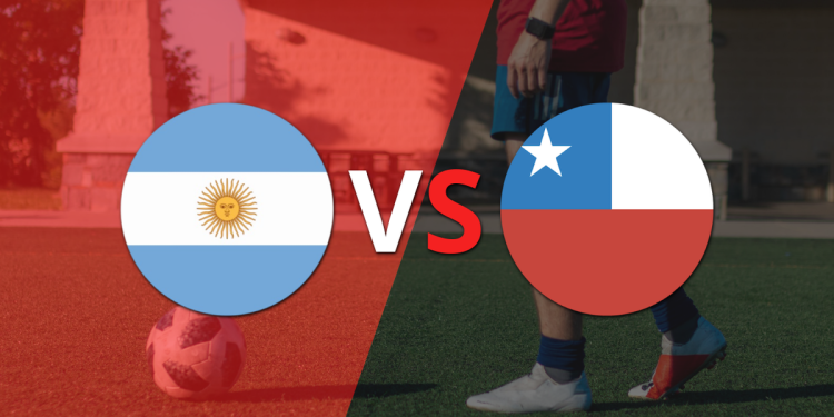 Victoria parcial deArgentina sobre Chile en el estadio el Monumental