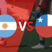 Victoria parcial deArgentina sobre Chile en el estadio el Monumental