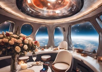 Un restaurante en el espacio ofrece cenas románticas