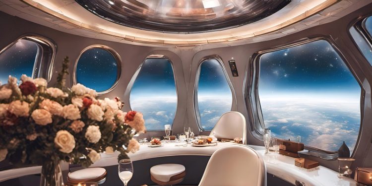 Un restaurante en el espacio ofrece cenas románticas