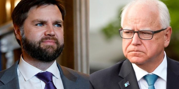 Elecciones en Estados Unidos: J.D Vance y Tim Waltz se enfrentan en un debate de vicepresidentes