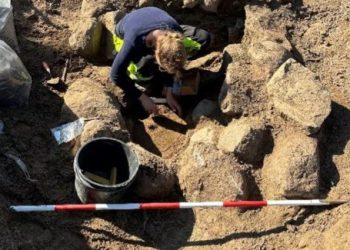 Un arqueólogo realizaba una excavación de rutina y halló armas y esqueletos de hace 4.000 años