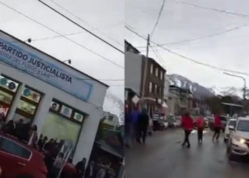 Ushuaia: un hombre terminó herido por incidentes entre gremios en un acto del Partido Justicialista