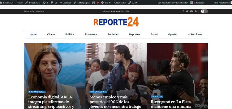 Reporte24 perforó las 120 mil visitas diarias, la Red Digital de Noticias derrumbó otro paradigma
