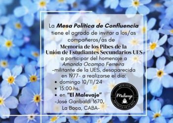 Homenaje a una estudiante del Carlos Pellegrini detenida-desaparecida en la última dictadura