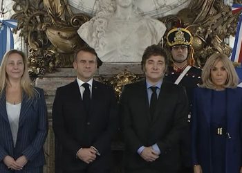 Javier Milei se reúne con Emmanuel Macron en Casa Rosada