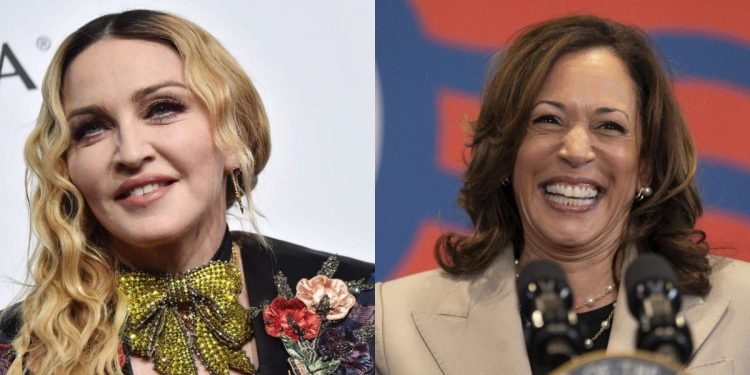 Madonna compartió su apoyo a Kamala Harris de cara a las elecciones