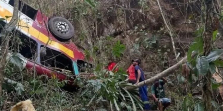 Tragedia en Brasil: desbarrancó un colectivo y murieron 17 personas