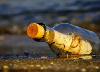 Encontró una botella en el mar con un mensaje experimental y un premio impensado