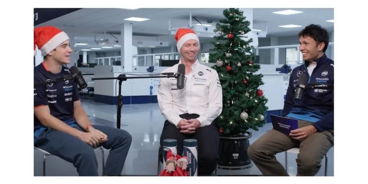 Franco Colapinto le explicó a Albon y al jefe de Williams como se festeja la navidad en Argentina mientras espera la definición de su futuro