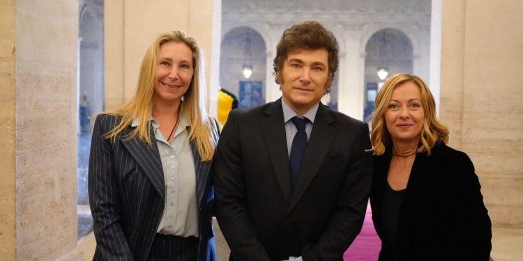 Javier Milei llegó a Italia y se reunió con Georgia Meloni