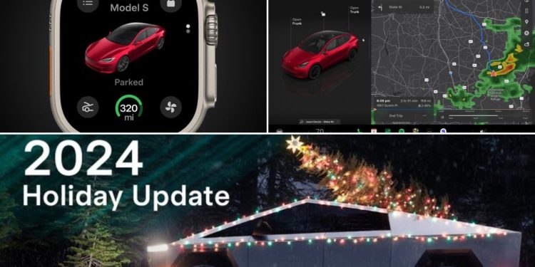 Tesla junto a Apple Watch: la empresa de Elon Musk anunció su gran actualización de navidad