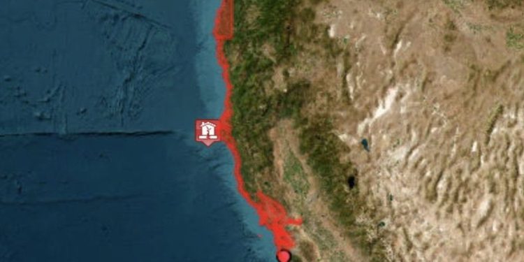 Un terremoto de magnitud 7 sacudió las costas de California