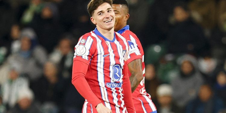 Copa del Rey: Julián Álvarez cerró el triunfo de un Atlético de Madrid que va por todo