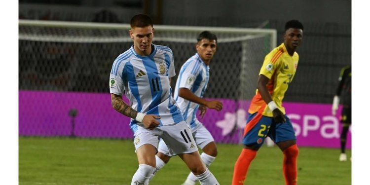 Tras golear a Brasil, Argentina empató con Colombia en el Sudamericano sub 20