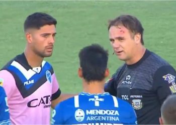 Escándalo en Mendoza: se suspendió Godoy Cruz vs. Talleres por agresión a un juez de línea
