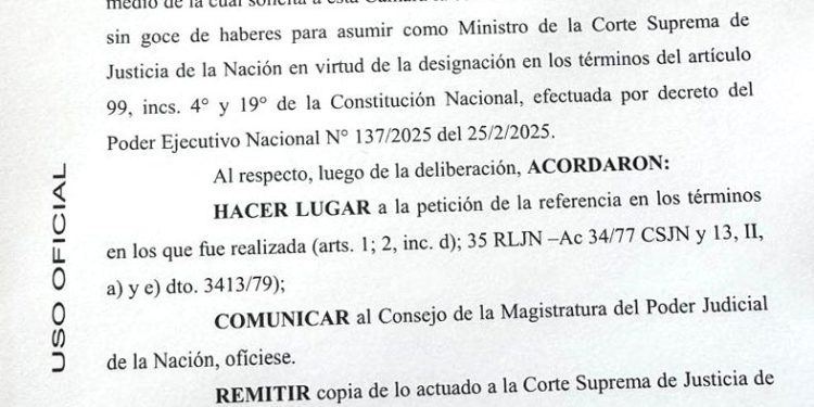 La Cámara Federal aceptó la licencia de Lijo y ahora la definición está en manos de la Corte