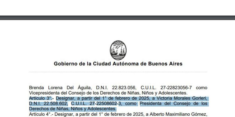 Quién es Morales Gorleri, la nueva titular del Consejo de los Derechos de Niñas, Niños y Adolescentes de CABA