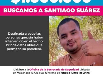 La gestión de Tincho Ascúa ofrece recompensa para encontrar a un joven desaparecido