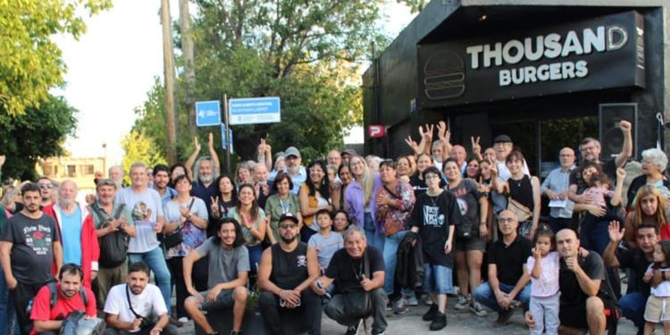 El homenaje del barrio Villa Sastre de Temperley a la familia Rión, secuestrada y desaparecida por la dictadura militar