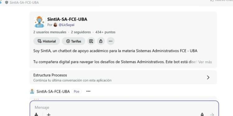 La Facultad de Ciencias Económicas de la UBA implementó chatbots educativos