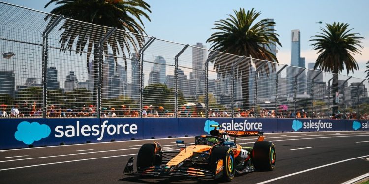 La Fórmula 1 arrancó los motores y Norris lideró la primera práctica