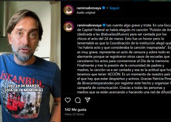 Ramiro Abrevaya, autor de la canción sobre Abuelas que una escuela porteña quiso silenciar: “Logramos frenar una censura horrible”