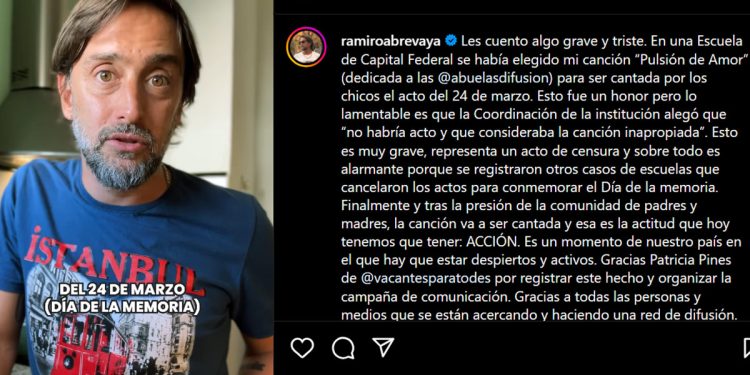 Ramiro Abrevaya, autor de la canción sobre Abuelas que una escuela porteña quiso silenciar: “Logramos frenar una censura horrible”