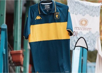 Un equipo de Italia presentó una camiseta en homenaje a Boca: las imágenes