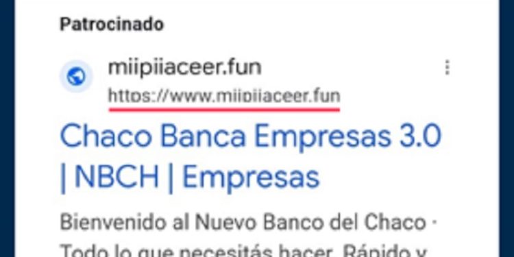 Nuevo Banco de Chaco denuncia a Google por publicidad de sitios fraudulentos