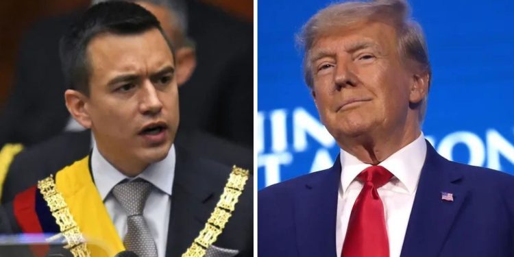 Elecciones en Ecuador: Donald Trump felicitó a Daniel Noboa y aseguró que será “un gran líder”