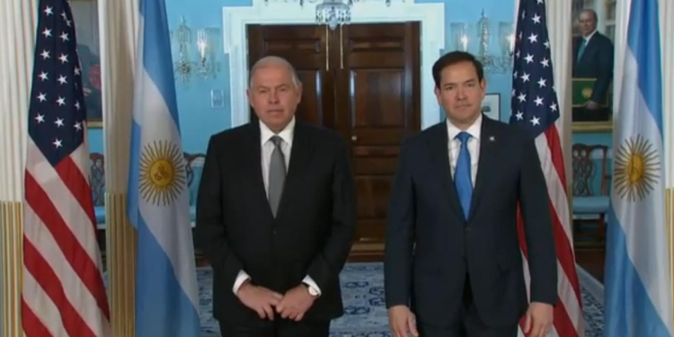 En medio de las negociaciones con el FMI, el canciller Gerardo Werthein se reunió con su par de EEUU Marco Rubio