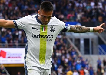 Lautaro Martínez festejó para que Inter gane y avance hacia el título