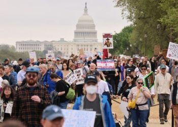 Marchas en decenas de ciudades de Estados Unidos en protesta a los aranceles impuestos por Donald Trump