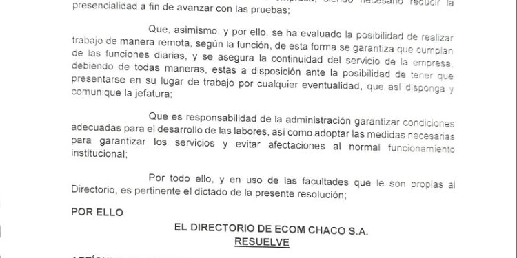 Grave denuncia: Ecom Chaco prohíbe el ingreso de sus trabajadores en la antesala de una elección clave