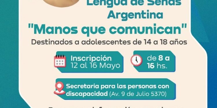 El municipio lanzó el curso de lenguas de señas Argentina (LSA) para adolescentes