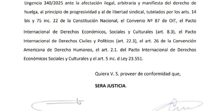 ATE pidió a la Justicia que suspenda el decreto anti huelgas de Javier Milei