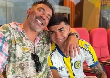 El emotivo momento del Pocho Lavezzi por el debut de su hijo Tomás en la Primera División de Unión