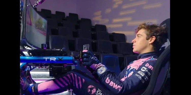 Franco Colapinto corrió el circuito de Mónaco en el simulador y casi choca