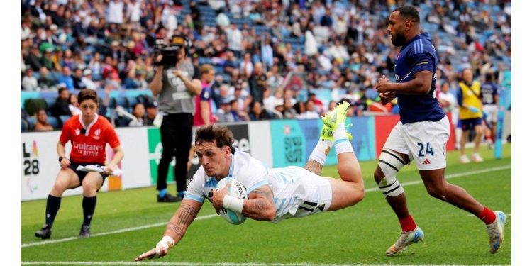 Los Pumas 7s enfrentarán a España en las semifinales del Circuito Mundial de Los Ángeles