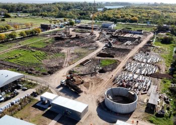 Provincia avanza en la construcción de la nueva planta potabilizadora de agua para el Gran La Plata