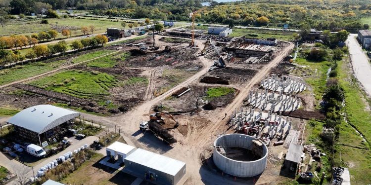 Provincia avanza en la construcción de la nueva planta potabilizadora de agua para el Gran La Plata