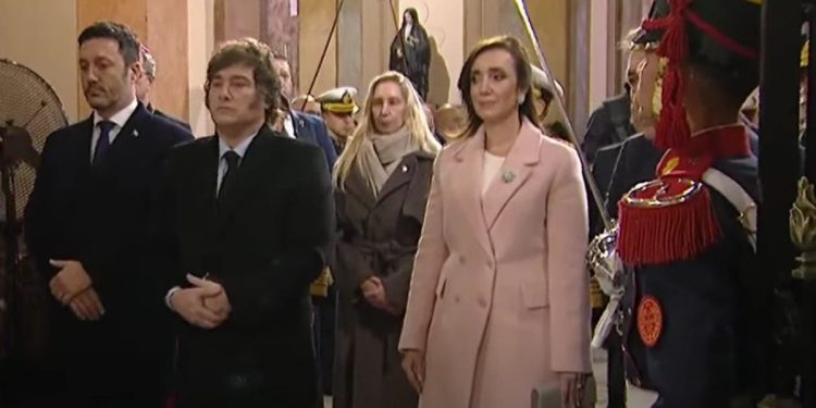 Tedeum del 25 de mayo: Javier Milei no saludó a Jorge Macri y esquivó a Victoria Villaruel