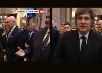 Vergonzoso: Milei ignoró a Jorge Macri y a Victoria Villarruel en los saludos protocolares