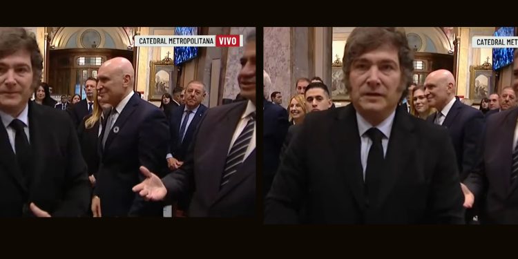 Vergonzoso: Milei ignoró a Jorge Macri y a Victoria Villarruel en los saludos protocolares