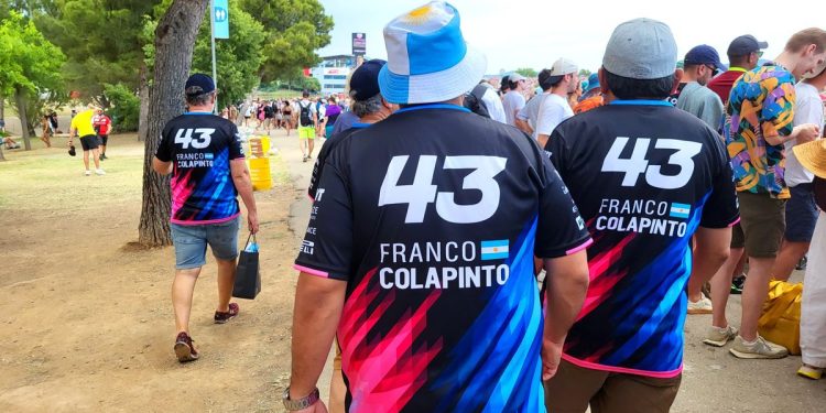 Franco Colapinto en Barcelona: así se vive el paso del piloto de Fórmula 1 por España