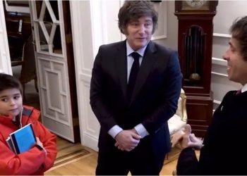 Javier Milei recibió a Pedrito, el niño libertario, y le explicó por qué no saludó a Victoria Villarruel y Jorge Macri