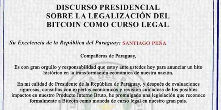 “Paraguay legaliza el Bitcoin”: hackearon al presidente Santiago Peña y difundieron un falso comunicado sobre la criptomoneda