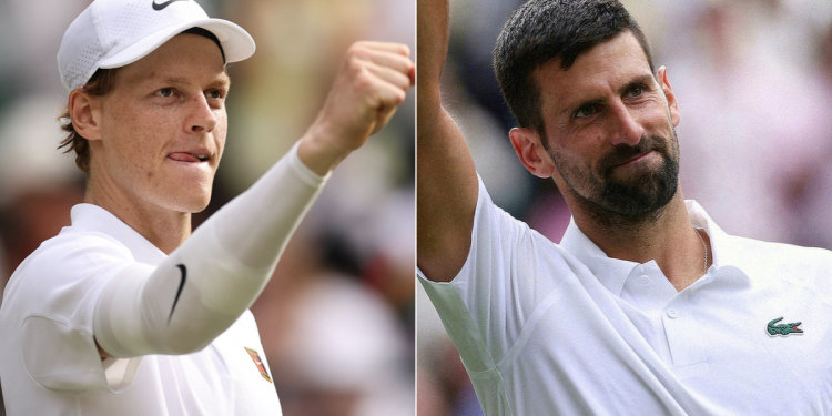 Wimbledon: Jannik Sinner y Novak Djokovic se enfrentarán en semifinales