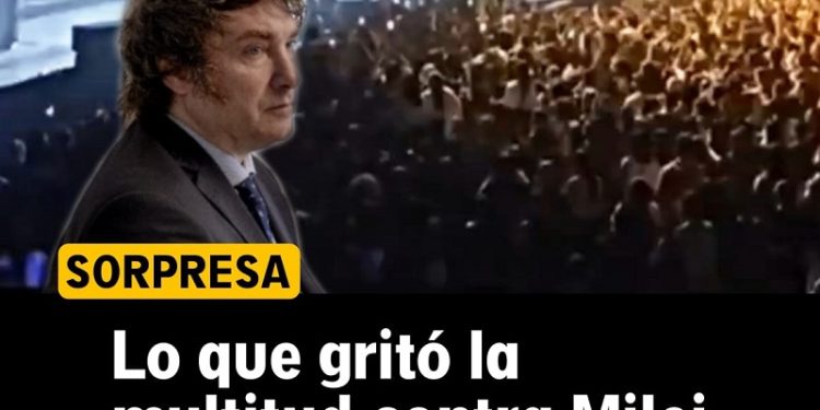 Lo que gritó la multitud contra Milei en pleno recital dejó a todos helados